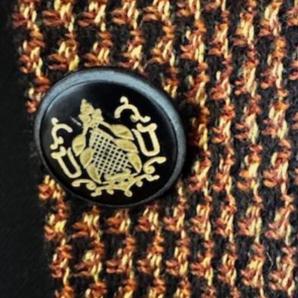 Vintage Monti Wool Tweed Checked Blazer Preppy Academia Autumn - Picture 6 of 10